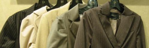 BCBG brown and beige suits